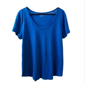 Loft blue lady's Tee Large EUC